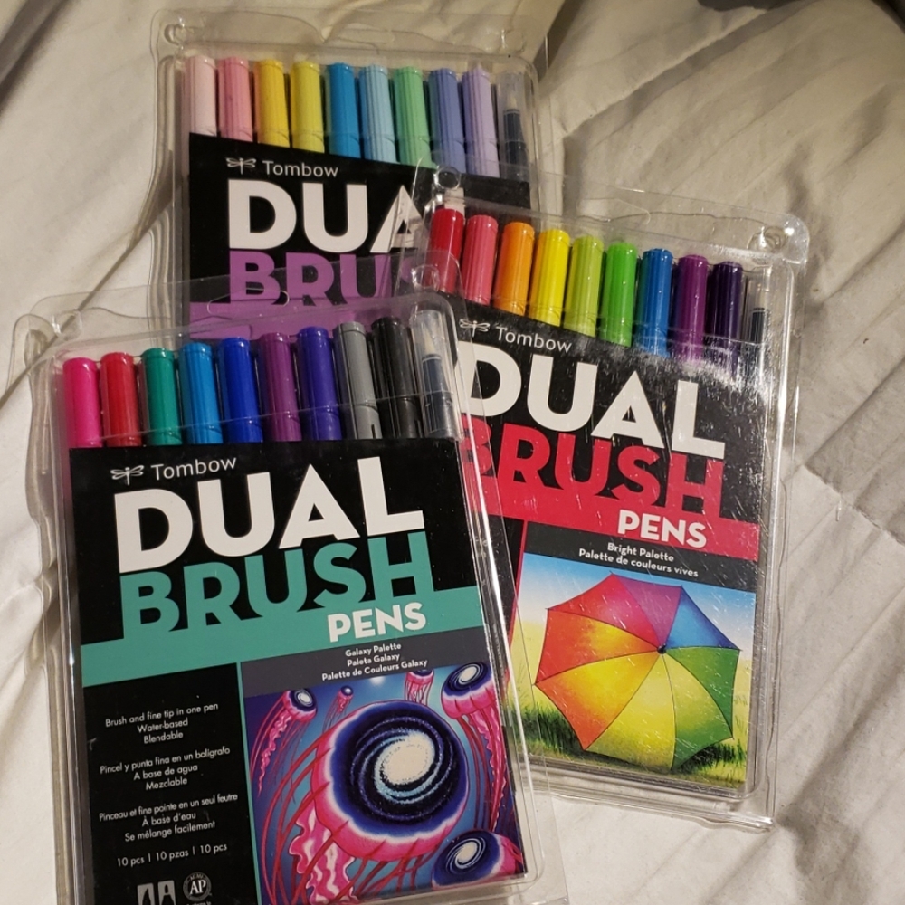 Tombow pens brights and galaxy only